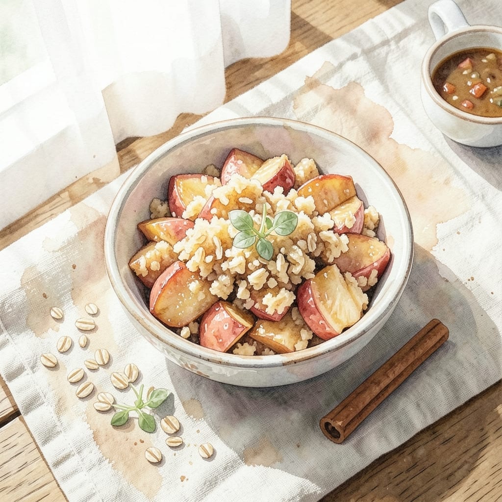Recipe Using Red Apples: Spiced Orchard Crisp With Oat Topping Recipe Using Red Apples: Spiced Orchard Crisp With Oat Topping
