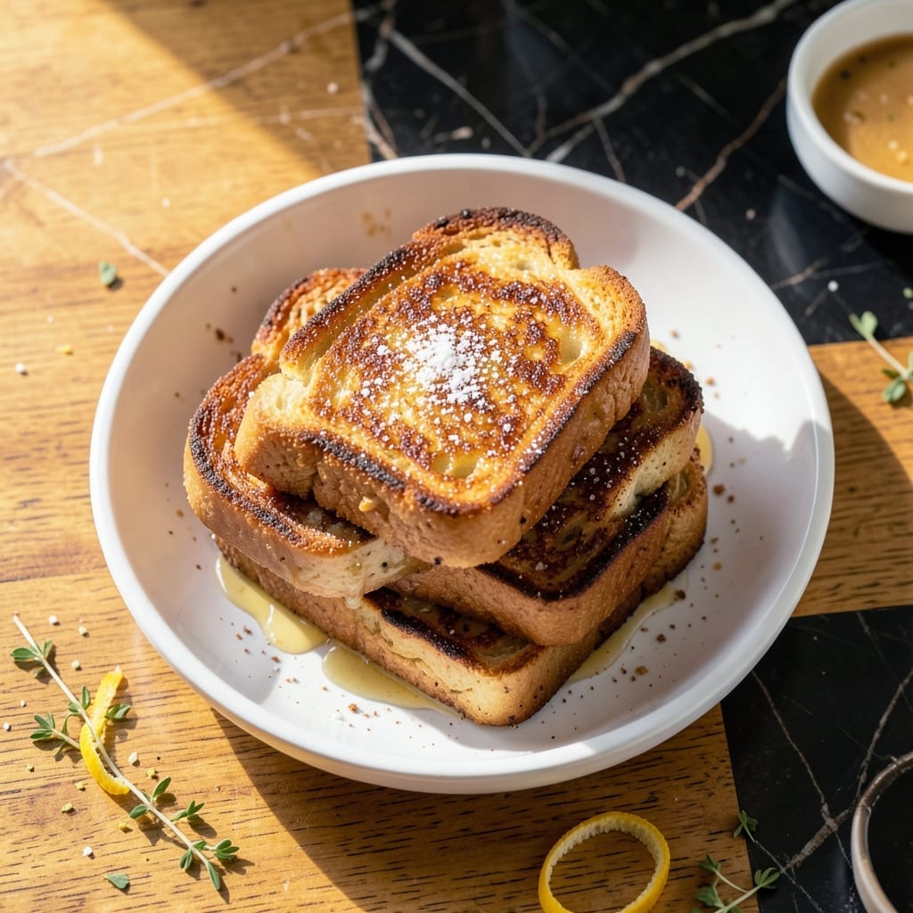 French Toast Recipe No Milk: Egg-Only Batter With Cinnamon Spice