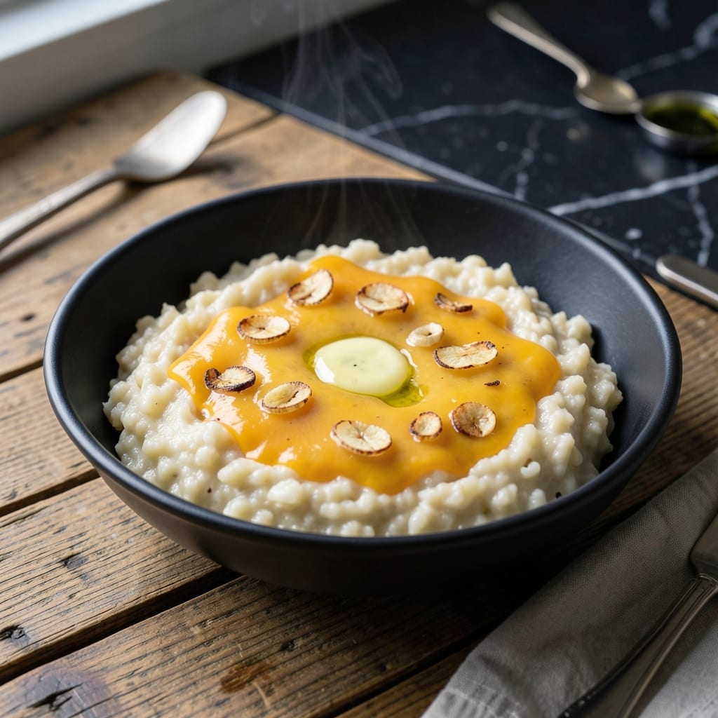 Garlic Cheese Grits Recipe: Southern Creamy Indulgence With Sharp Cheddar