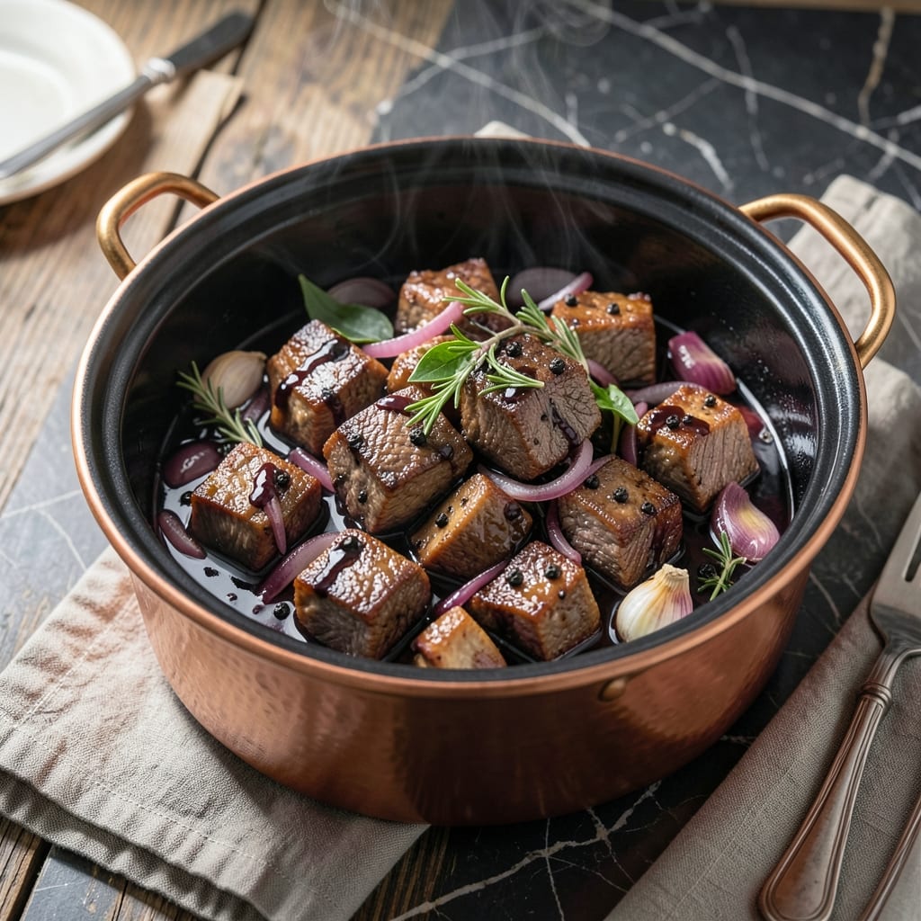 Peposo Recipe Slow Cooker: Tuscan Black Pepper Beef With Wine And Herbs Peposo Recipe Slow Cooker: Tuscan Black Pepper Beef With Wine And Herbs