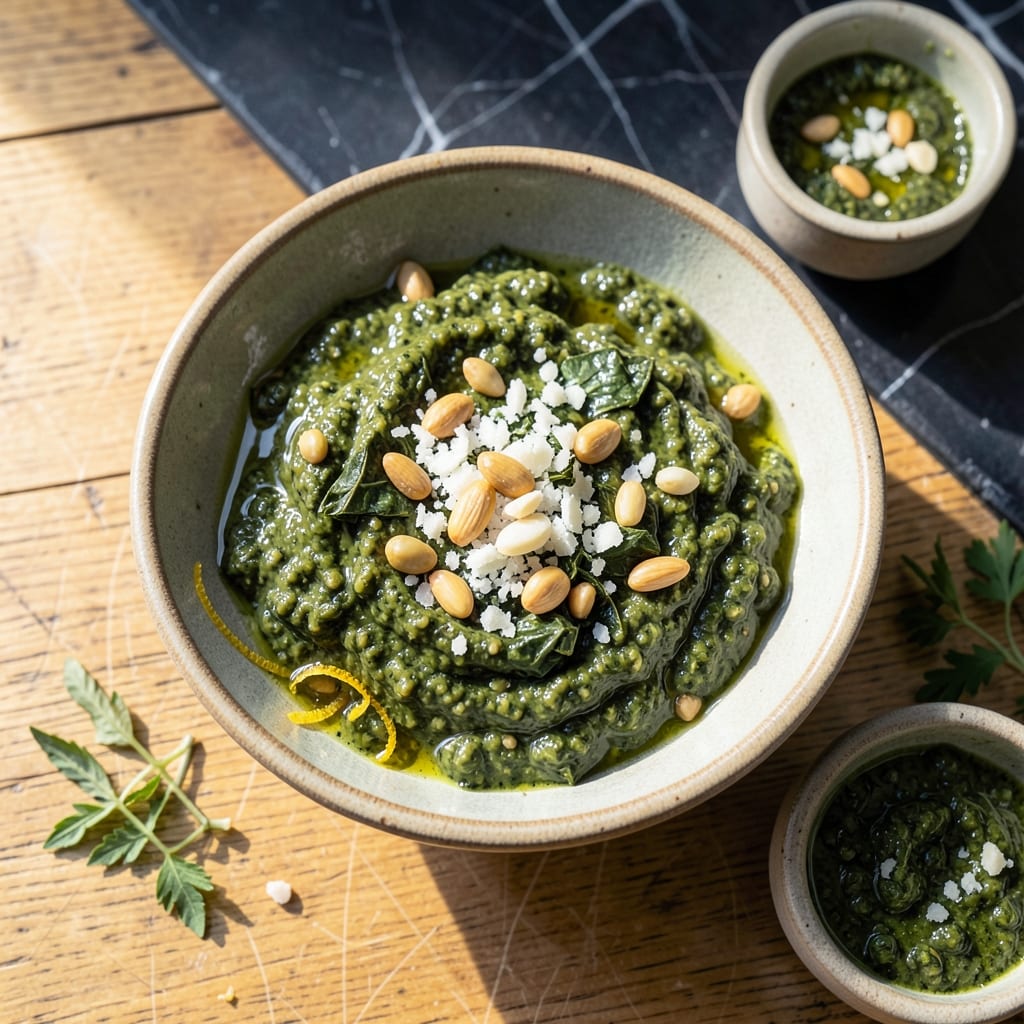 Pesto Sauce Recipe With Dried Basil: Herb-Infused Creaminess Without Fresh Leaves Pesto Sauce Recipe With Dried Basil: Herb-Infused Creaminess Without Fresh Leaves