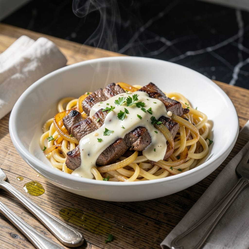 Beef Stroganoff Recipe Without Mushrooms: Creamy Egg Noodles With Tender Beef