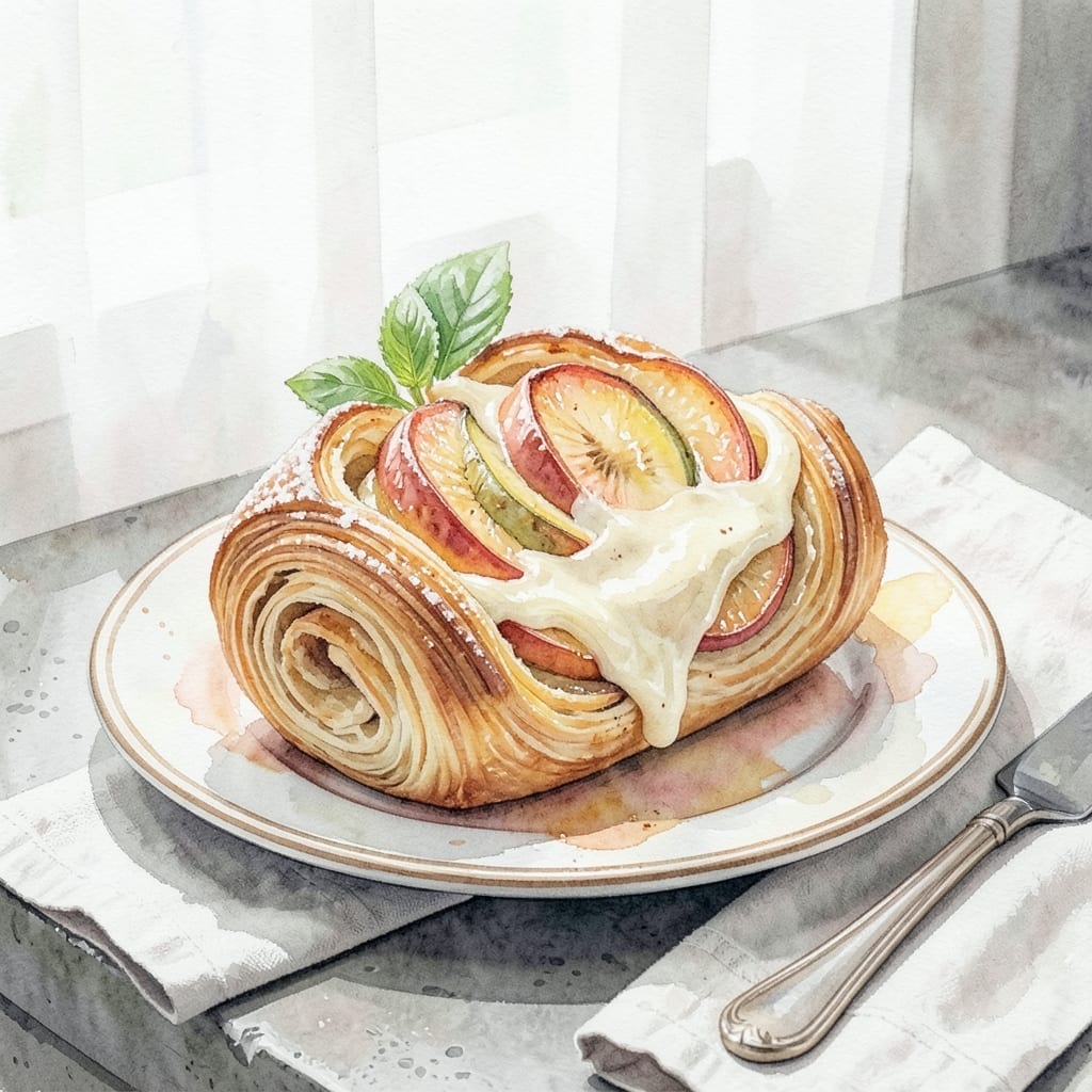 Apple Custard Danish Recipe Puff Pastry: Buttery Layers With Vanilla Custard Apple Custard Danish Recipe Puff Pastry: Buttery Layers With Vanilla Custard
