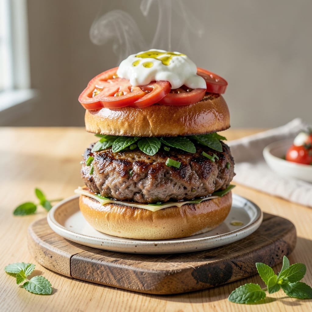 Jamie Oliver's Lamb Burger Recipe: Mediterranean Herb-Infused Patties