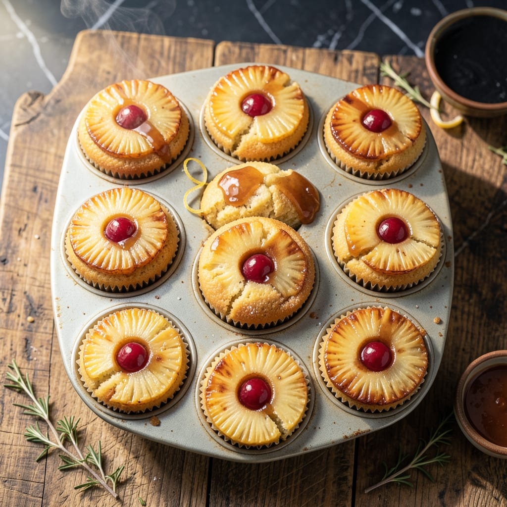 Pineapple Upside Down Cupcake Recipe With Cake Mix: Caramelized Toppings in Every Bite Pineapple Upside Down Cupcake Recipe With Cake Mix: Caramelized Toppings in Every Bite