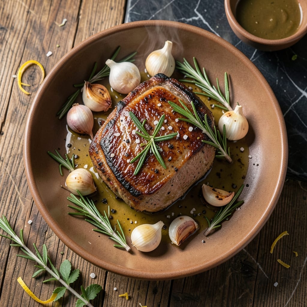 Pork Tri Tip Recipe Oven: Slow-Roasted With Garlic and Rosemary