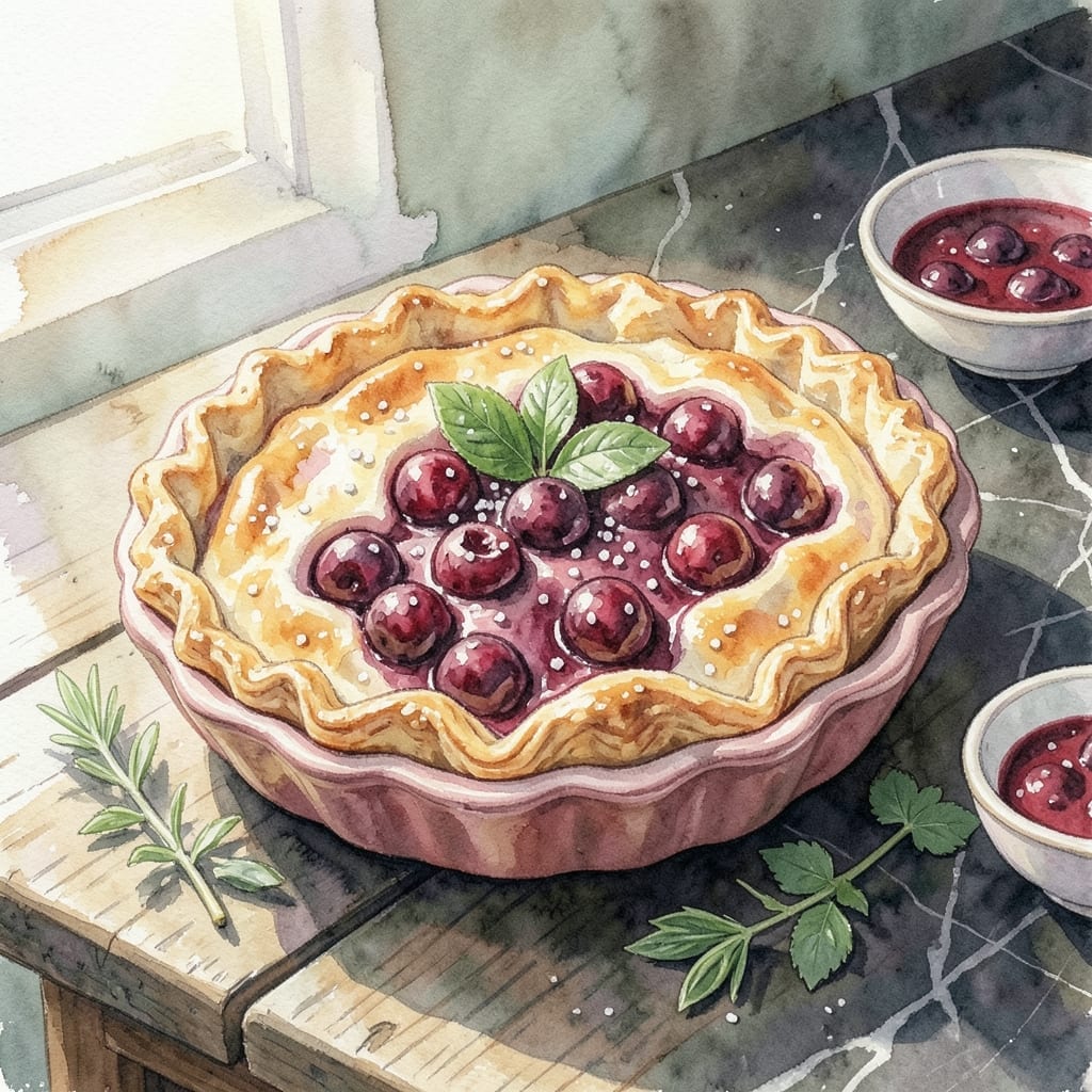 Sour Cherry Pie Recipe Using Frozen Cherries: Tart Filling With Flaky Lattice Crust Sour Cherry Pie Recipe Using Frozen Cherries: Tart Filling With Flaky Lattice Crust