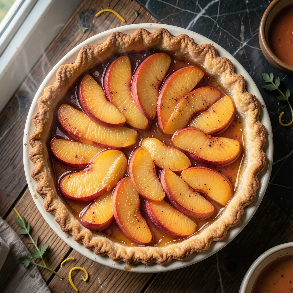Peach Pie Recipe No Top Crust: Open-Face Rustic Sweetness Peach Pie Recipe No Top Crust: Open-Face Rustic Sweetness