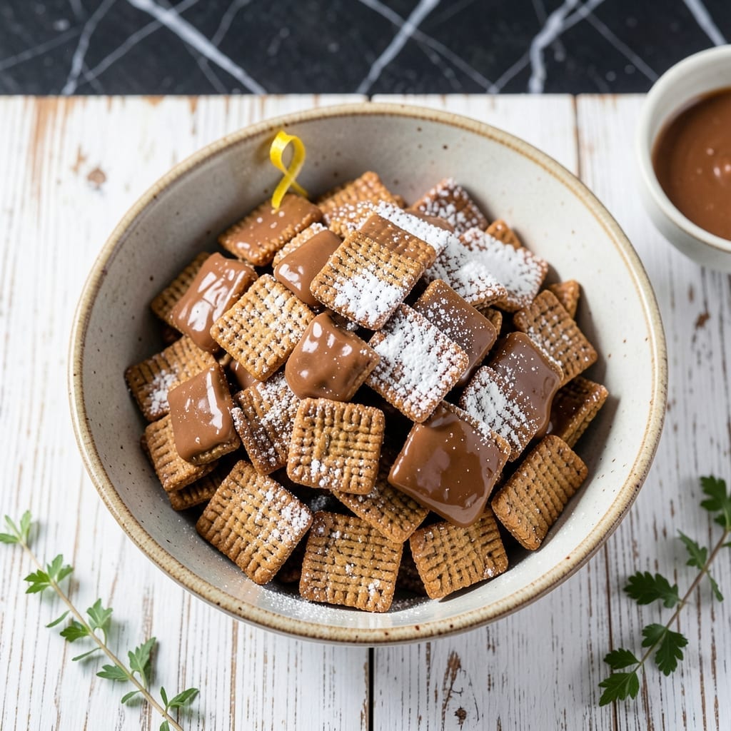 Recipe to Make Puppy Chow: No Bake Chocolate Peanut Butter Crunch