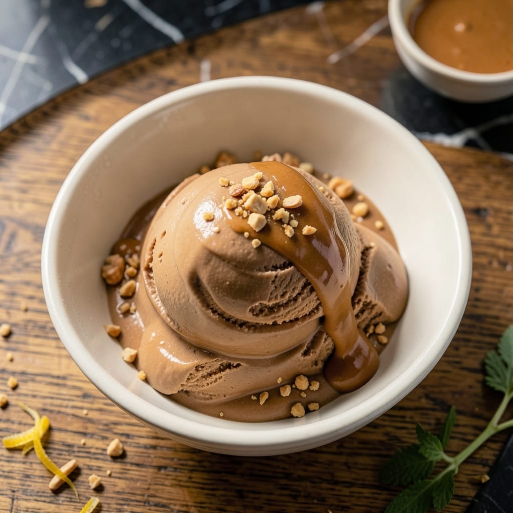 Peanut Butter Ice Cream Recipe for Ice Cream Maker: Rich and Velvety Churned Delight