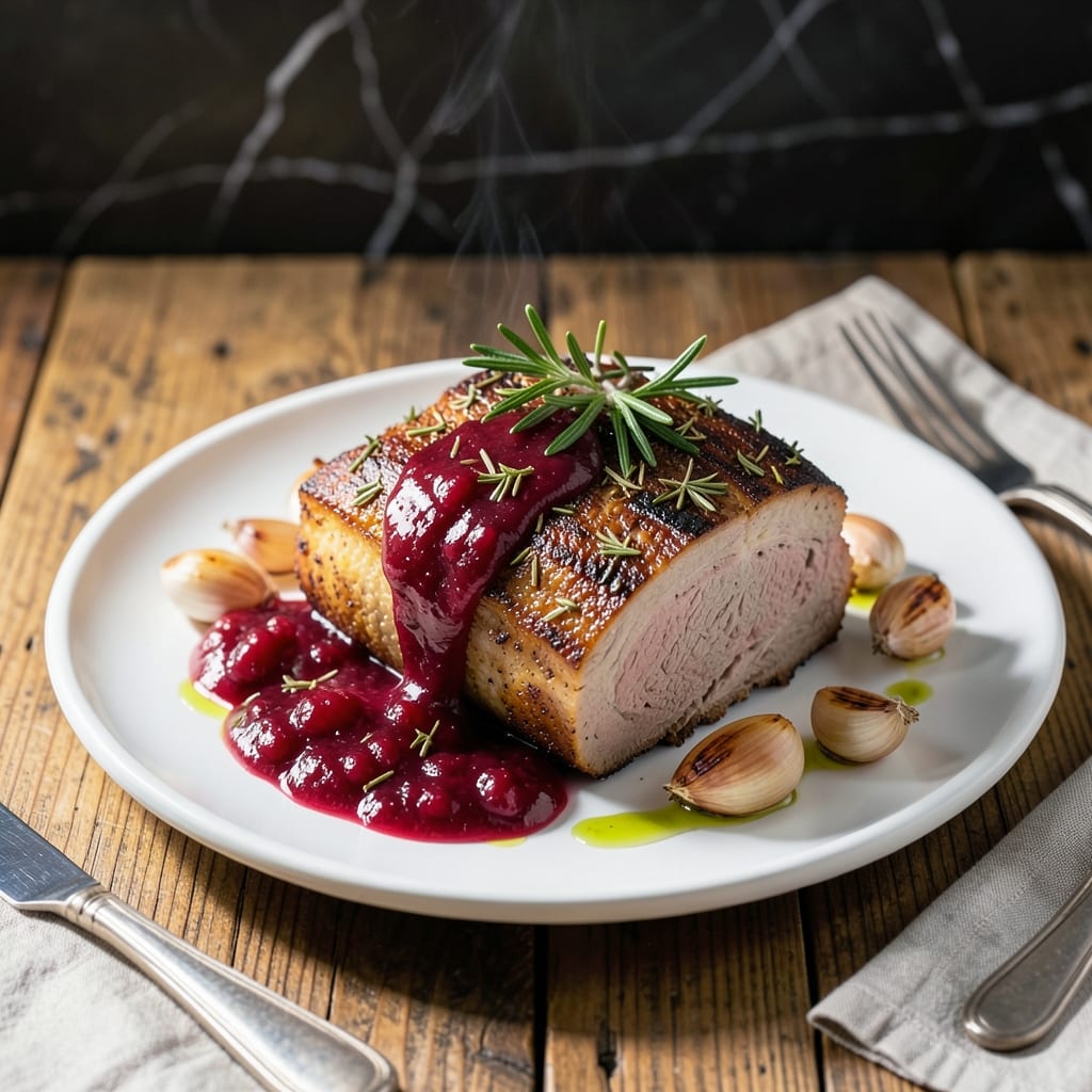 Pork Loin Recipe With Cranberry Sauce: Sweet-Tart Holiday Centerpiece