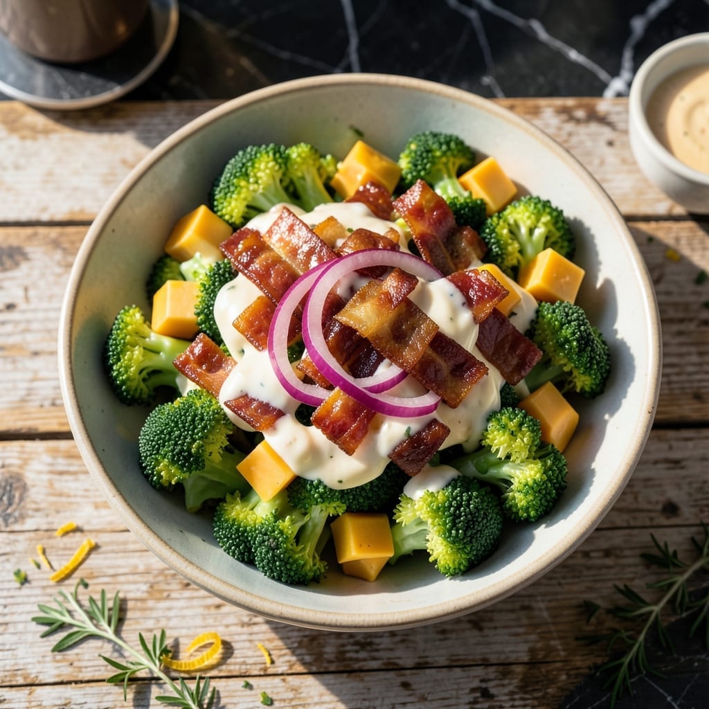 Sam's Club Broccoli Salad Recipe: Creamy Crunch With Bacon and Cheddar Sam's Club Broccoli Salad Recipe: Creamy Crunch With Bacon and Cheddar