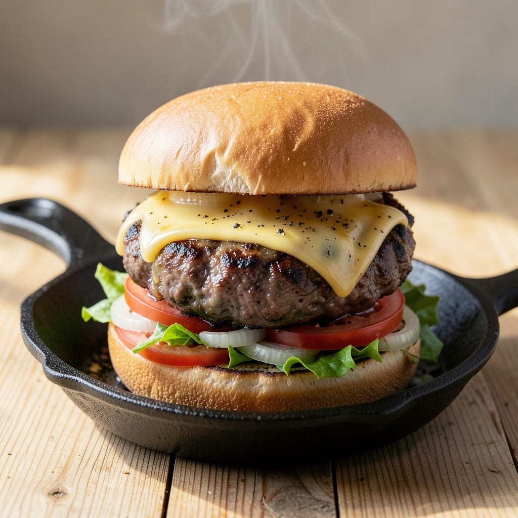 Best Burger Recipe Stove: Sizzling Skillet Juiciness at Home