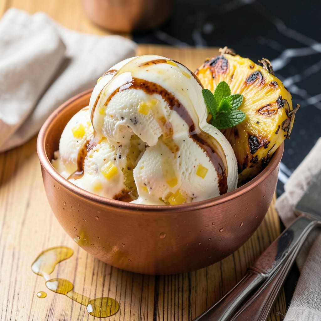 Pineapple Ice Cream Recipe for Ice Cream Maker: Tropical Creaminess Churned to Perfection Pineapple Ice Cream Recipe for Ice Cream Maker: Tropical Creaminess Churned to Perfection