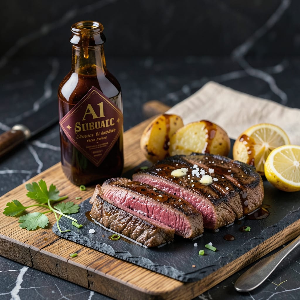A1 Steak Sauce Recipe on Bottle: Copycat Version Made at Home example with annotations