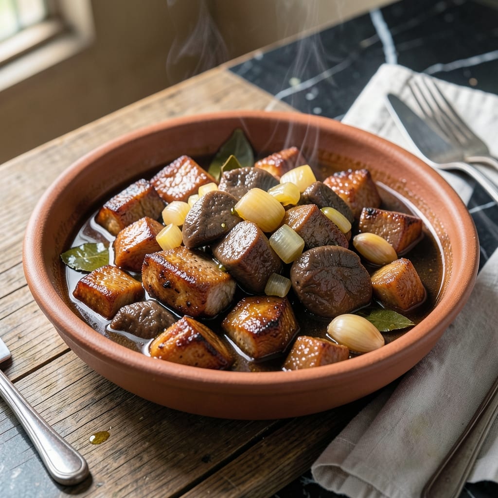Pork and Liver Recipe Filipino: Savory Offal Stew With Vinegar and Garlic