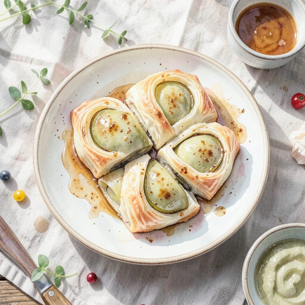 Recipe For Apple Dumplings Made With Puff Pastry: Golden Pockets With Cinnamon-Spiced Apples