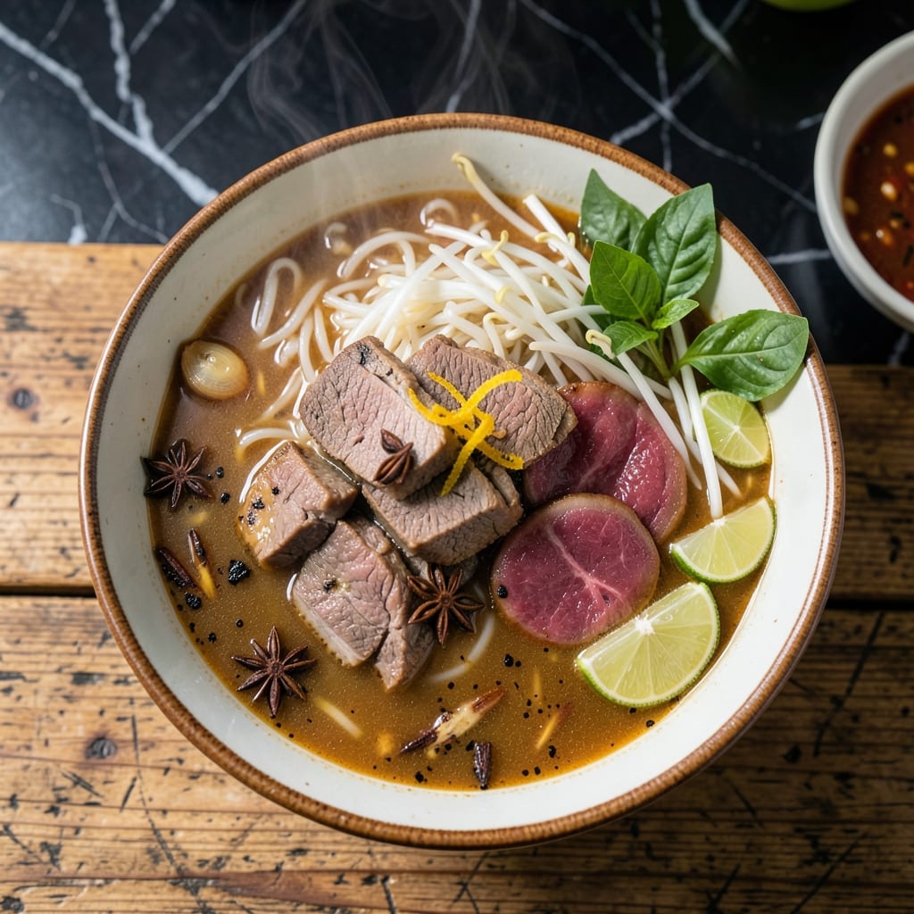 Pho Recipe Rice Noodles: Authentic Vietnamese Broth and Fragrant Herbs