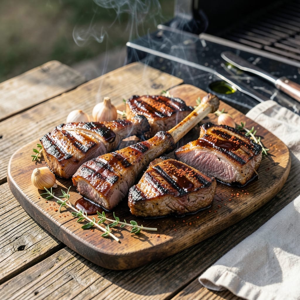 Pork Chop Recipe Barbecue: Grill-Marked Juiciness With Sweet-Smoky Glaze Pork Chop Recipe Barbecue: Grill-Marked Juiciness With Sweet-Smoky Glaze
