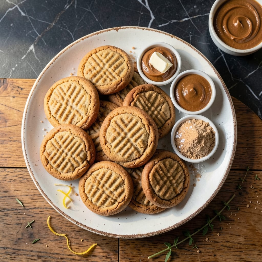 Peanut Butter Cookie Recipe With Measurements: Classic Crosshatch Patterns and Nutty Flavor