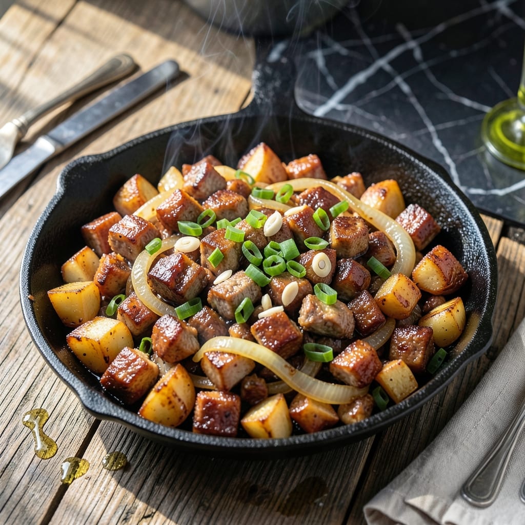 Pork Hash Recipe Foodland: Hawaiian-Style Breakfast Skillet with Spam Pork Hash Recipe Foodland: Hawaiian-Style Breakfast Skillet with Spam
