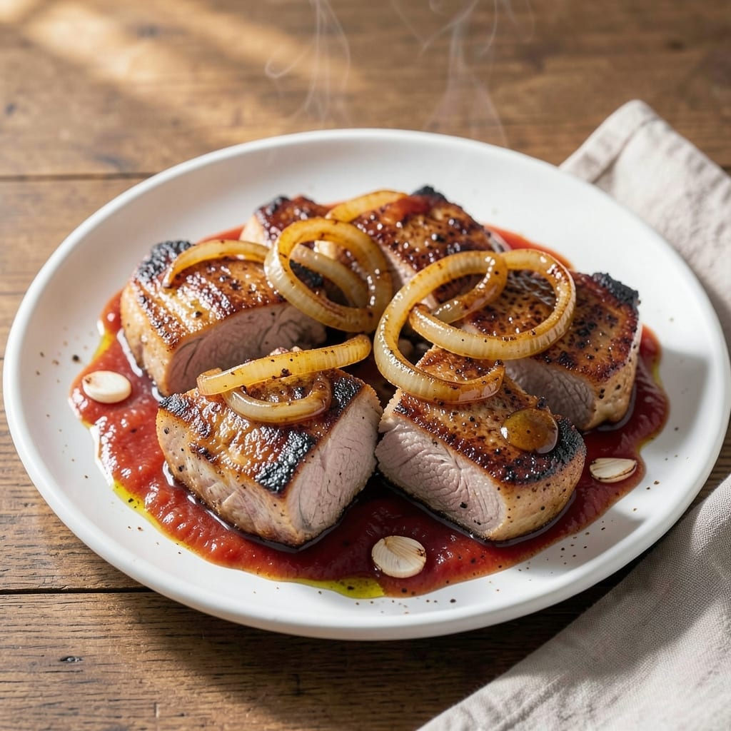 Pork Chop Recipe With Ketchup Brown Sugar Onion: Sticky Glazed Perfection Pork Chop Recipe With Ketchup Brown Sugar Onion: Sticky Glazed Perfection
