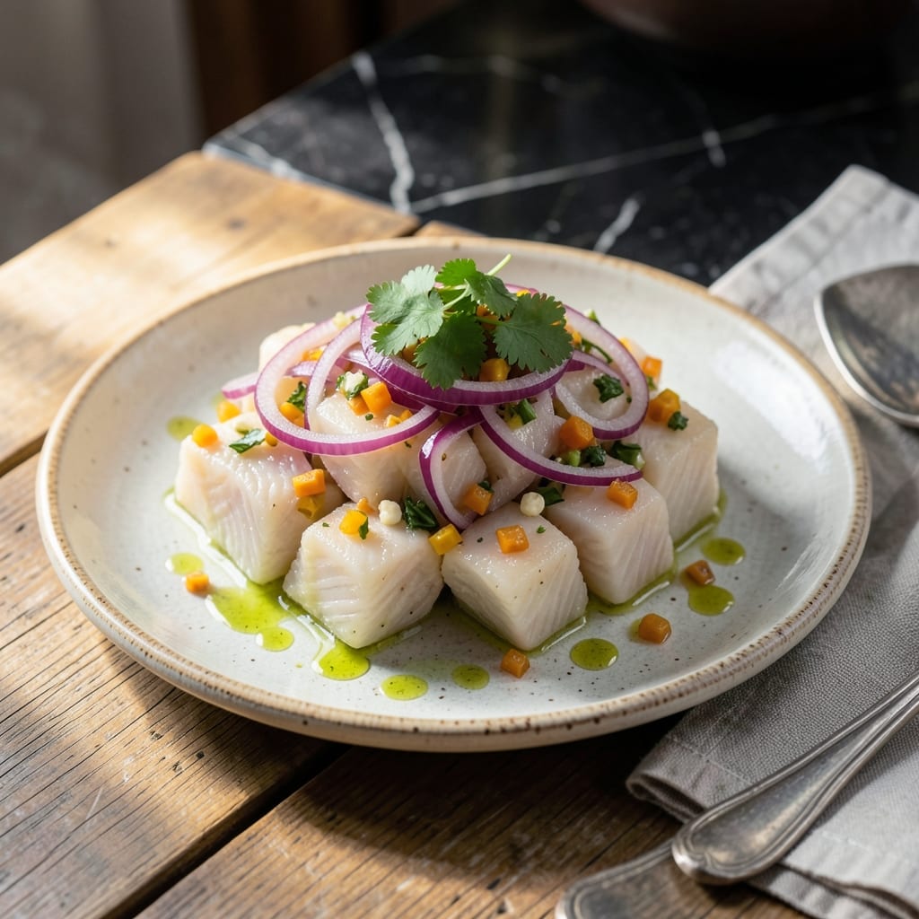 Peruvian Ceviche Recipe With Lime Juice: Citrus-Marinated Seafood Freshness Peruvian Ceviche Recipe With Lime Juice: Citrus-Marinated Seafood Freshness