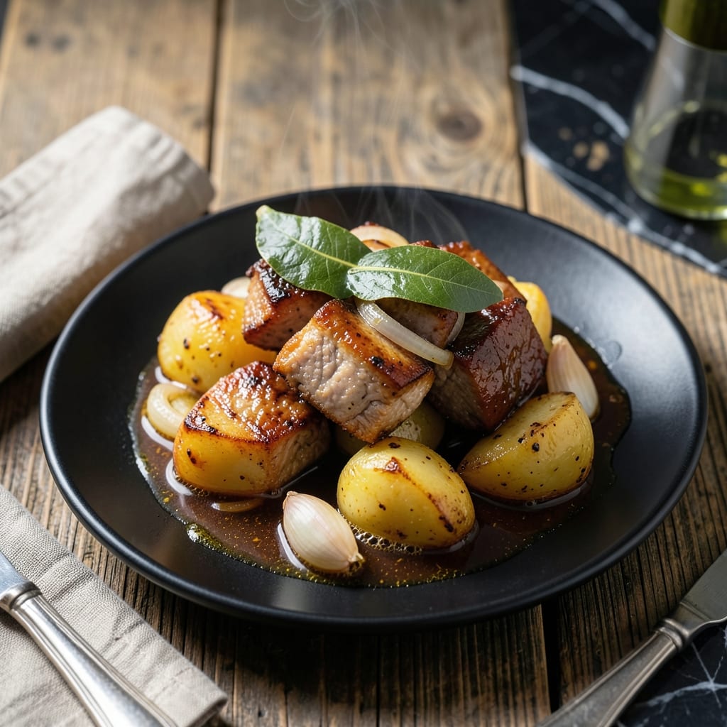 Pork and Potato Recipe Pinoy: Hearty Adobo-Style Comfort with Crispy Edges