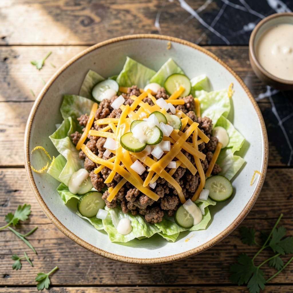 Big Mac Salad Recipe Healthy: Deconstructed Fast Food With Fresh Crunch