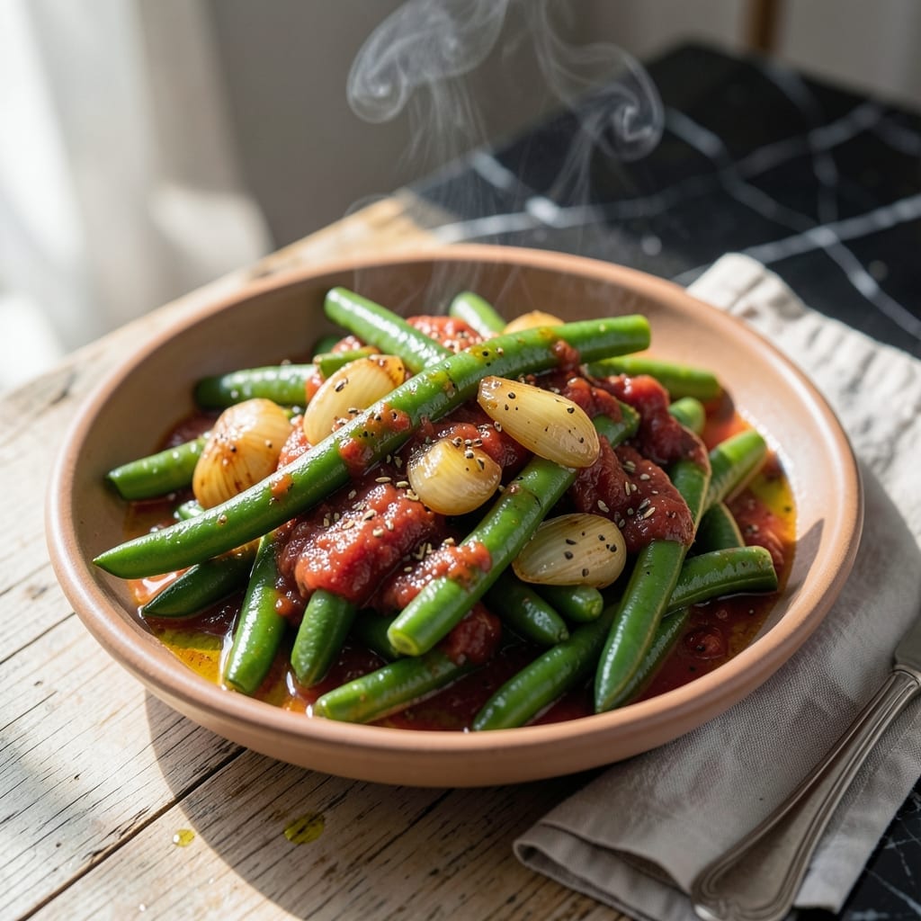 Fasolia Recipe Lebanese: Hearty Green Beans in Tomato Sauce