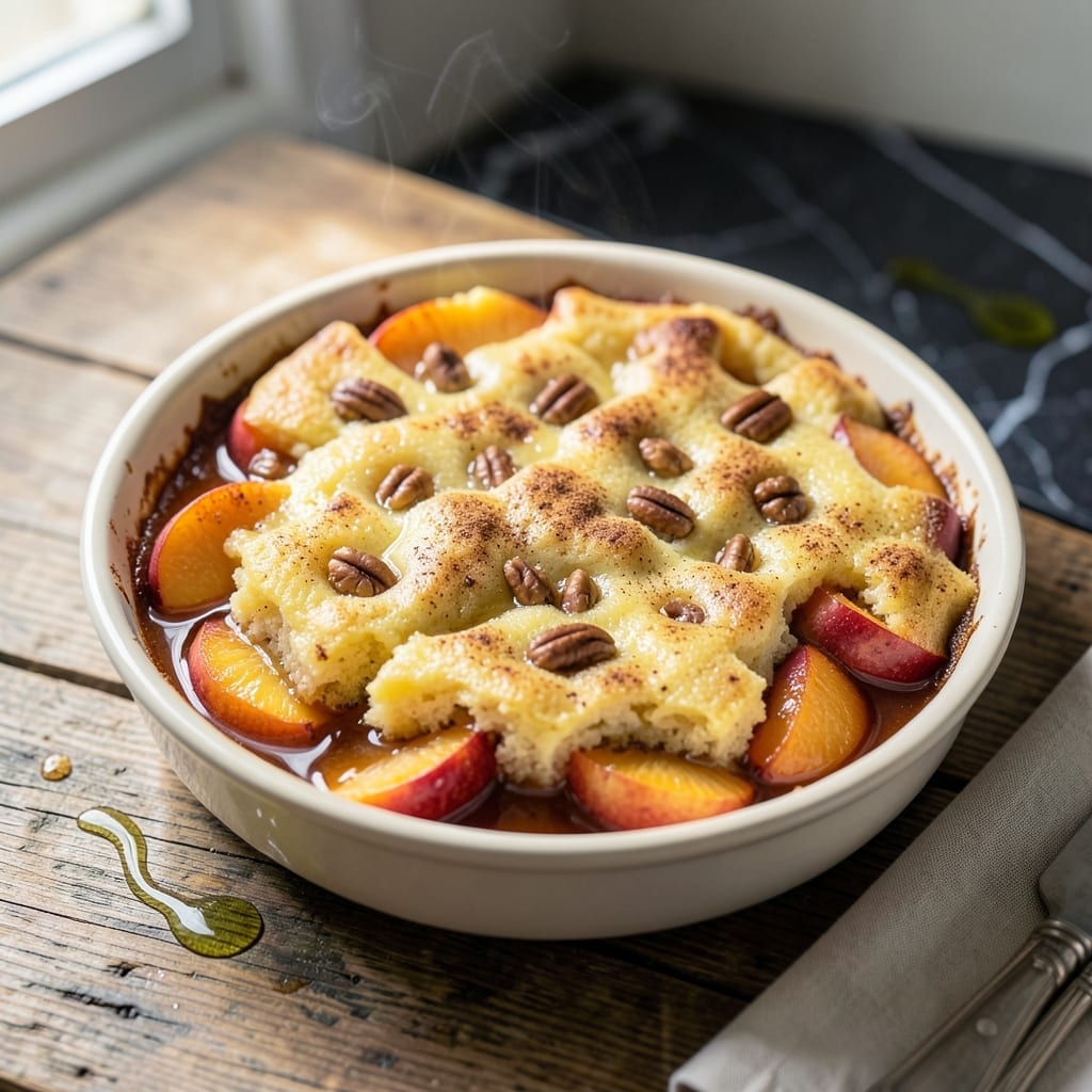 Peach Dump Cake Recipe With Cake Mix: Effortless Sweetness in One Pan