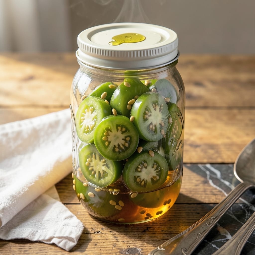 Sweet Pickled Green Tomatoes Recipe: Tangy Crunch in Every Jar Sweet Pickled Green Tomatoes Recipe: Tangy Crunch in Every Jar