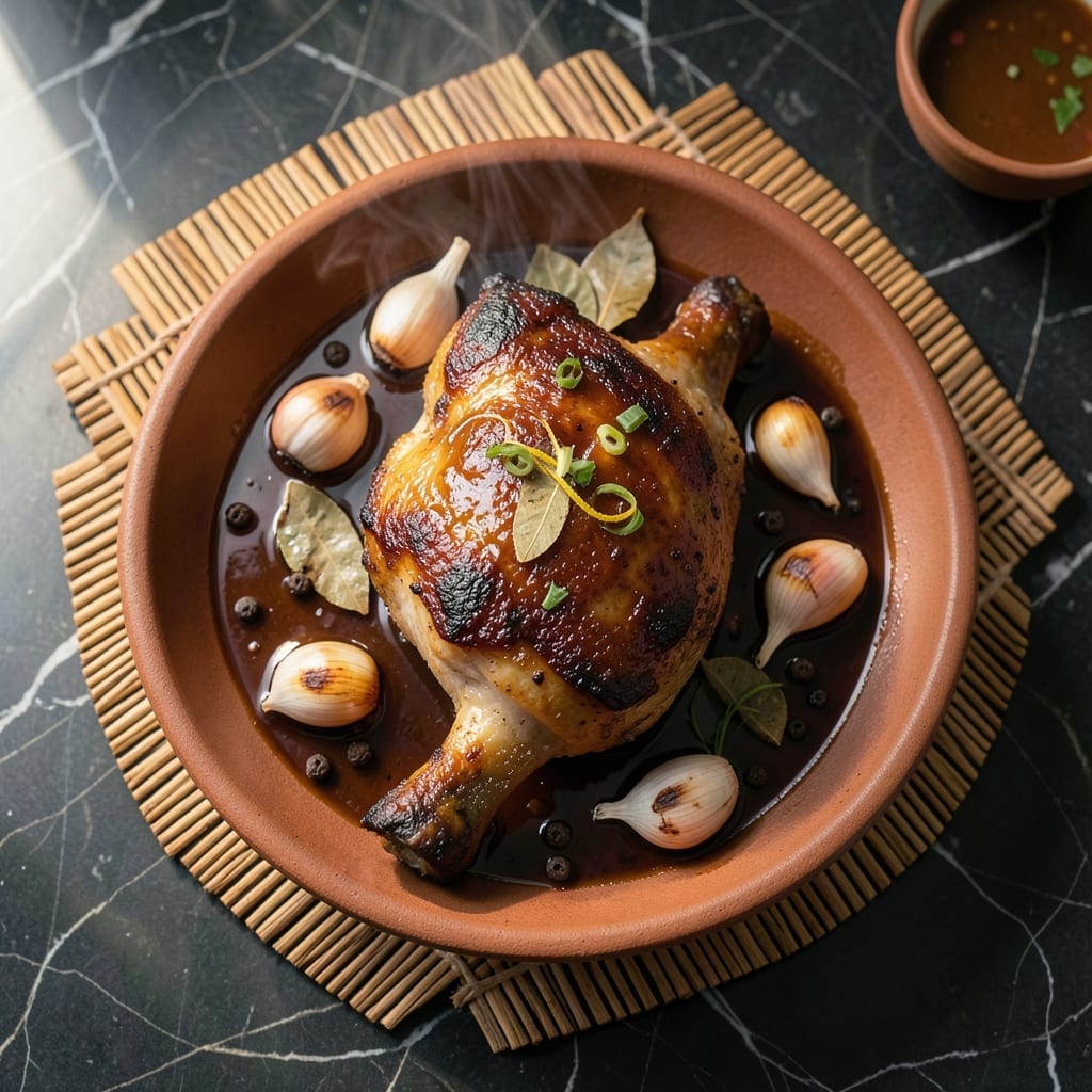 Pork Leg Recipe Filipino Style: Crispy Skin with Garlicky Adobo Marinade