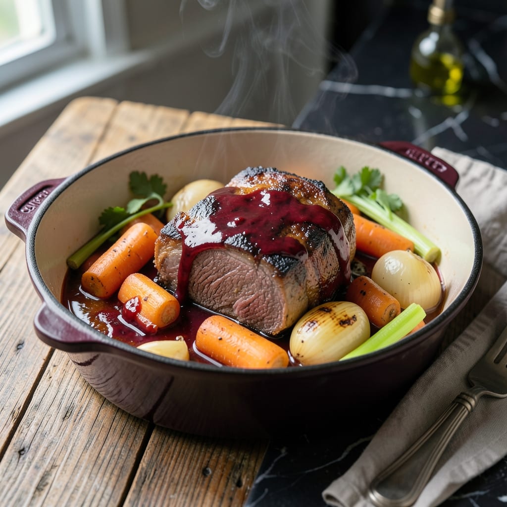 Pot Roast Crock Pot Recipe Red Wine: Red Wine-Infused Fall-Off-The-Bone Beef Pot Roast Crock Pot Recipe Red Wine: Red Wine-Infused Fall-Off-The-Bone Beef