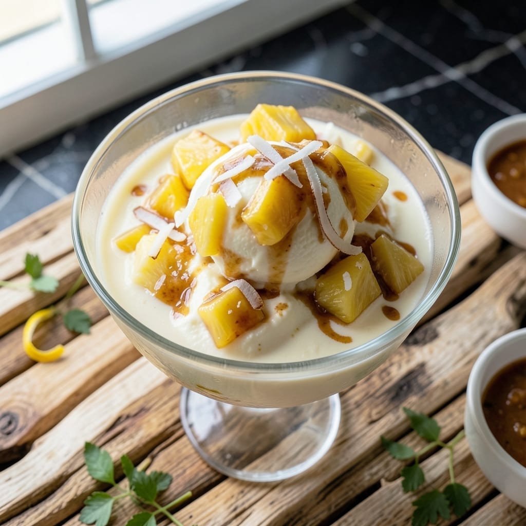Pina Colada Ice Cream Recipe for Ice Cream Maker: Tropical Creaminess in Every Scoop