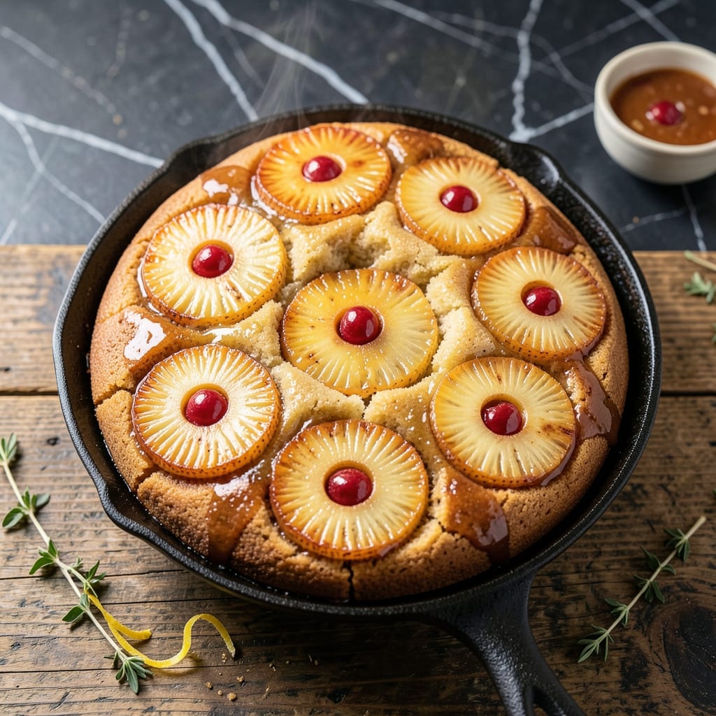 Pineapple Upside Down Cake Recipe From Scratch: Buttery Caramelized Topping