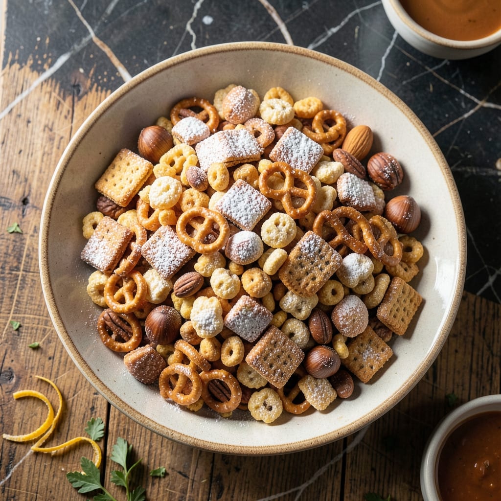 Chex Mix Recipe With Powdered Sugar: Sweet and Salty Crunch in Every Bite