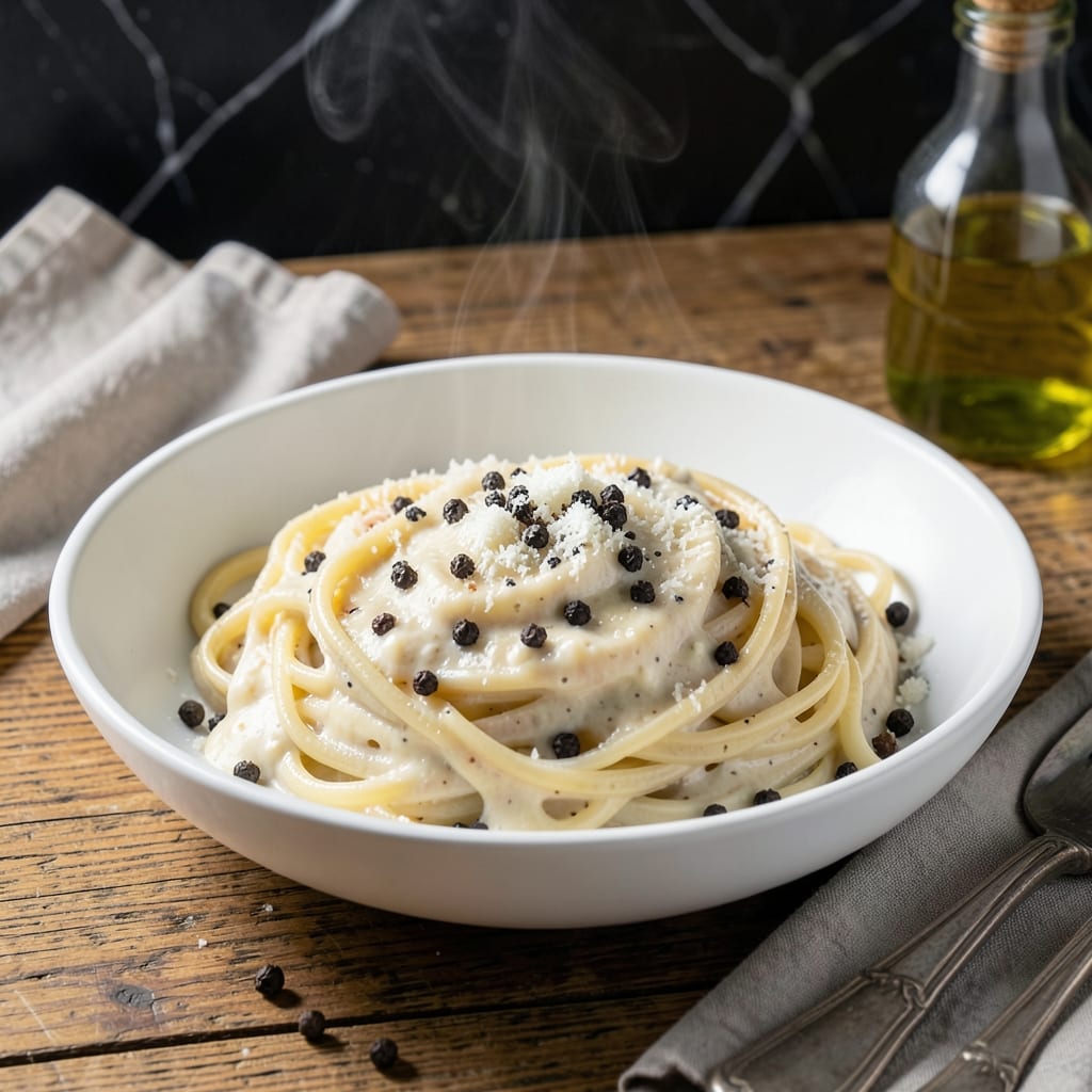 Cacio E Pepe Recipe Creamy: Roman Pasta With Peppery Parmesan Sauce Cacio E Pepe Recipe Creamy: Roman Pasta With Peppery Parmesan Sauce