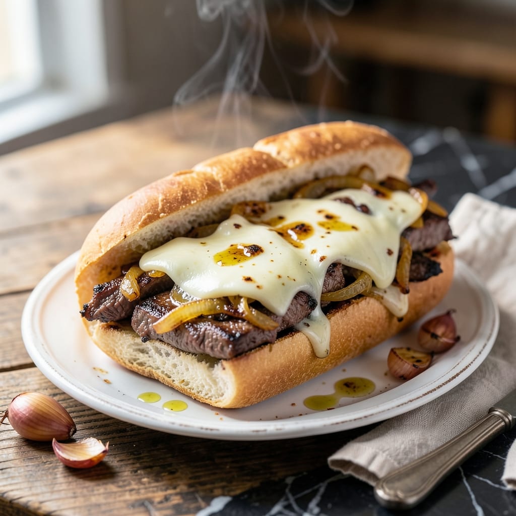 Philly Cheesesteak Recipe With Worcestershire Sauce: Savory Beef and Melted Cheese Delight