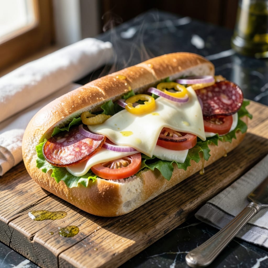 Italian Hoagie Recipe: Loaded With Italian Meats And Cheeses