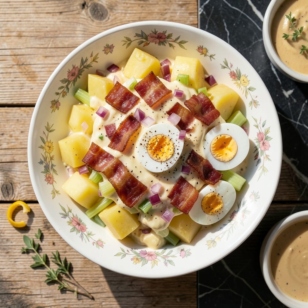 Paula Deen Potato Salad Recipe With Bacon: Creamy Southern Classic With Crispy Bits Paula Deen Potato Salad Recipe With Bacon: Creamy Southern Classic With Crispy Bits