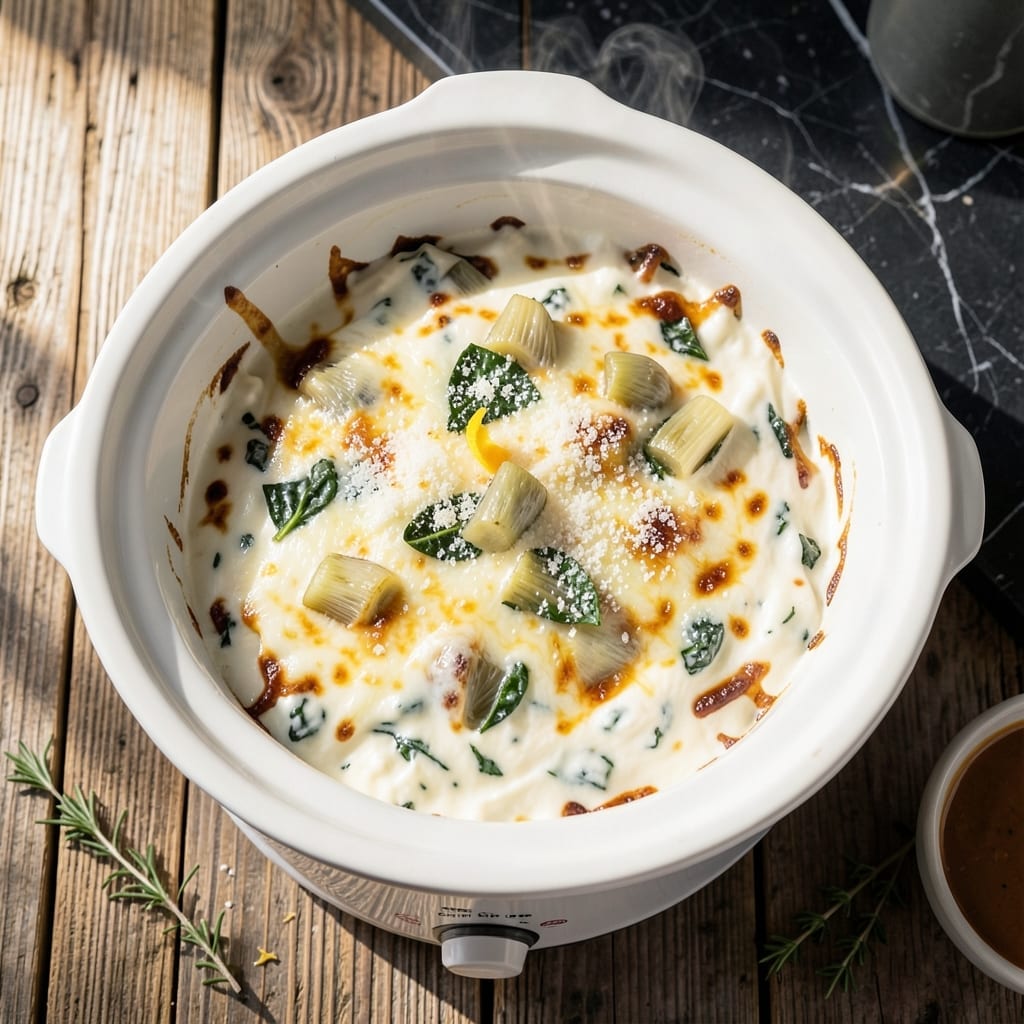 Spinach Artichoke Dip Recipe Crock Pot: Melty Cheese Party in Hours