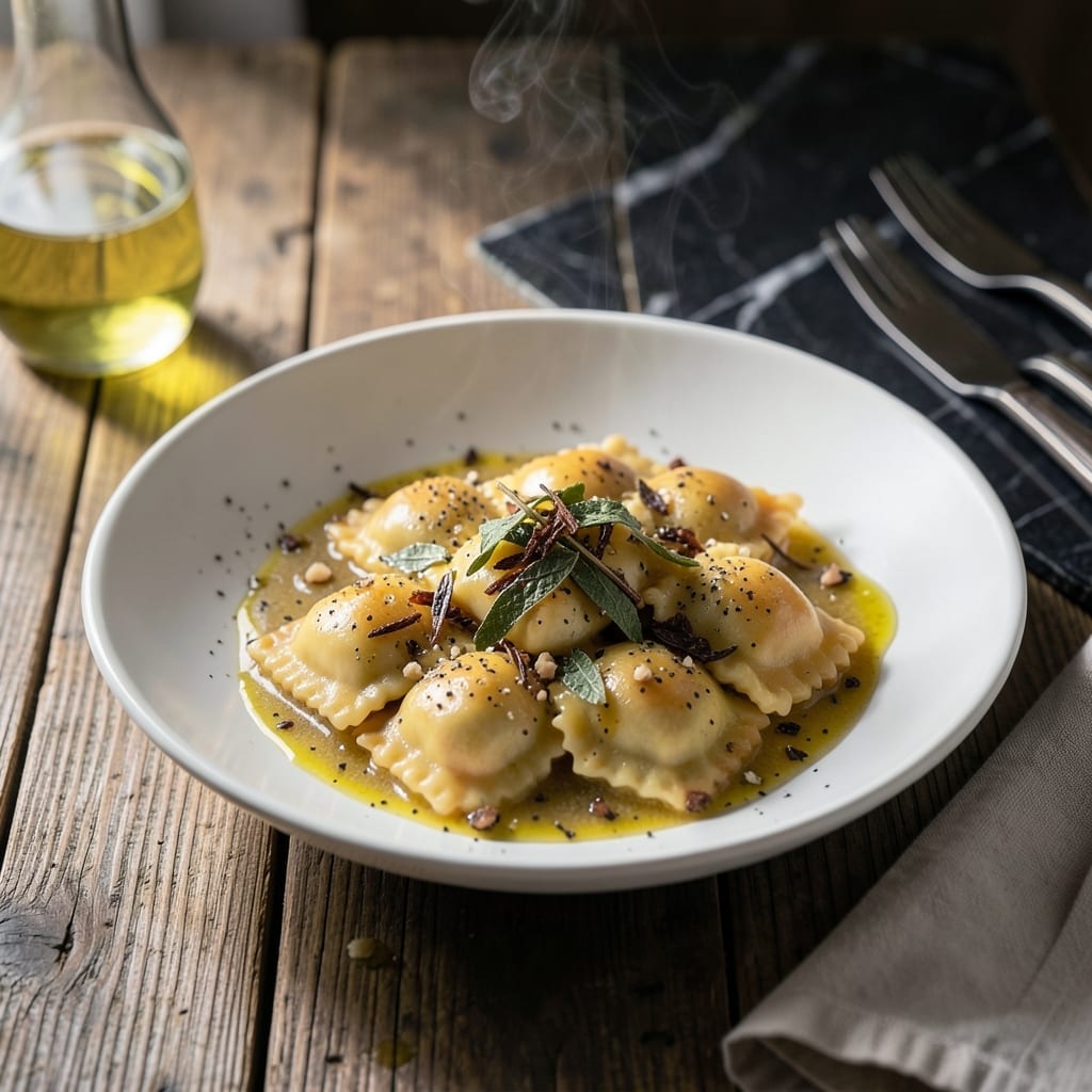 Ravioli Recipe Sauce: Brown Butter and Sage Infusion Ravioli Recipe Sauce: Brown Butter and Sage Infusion