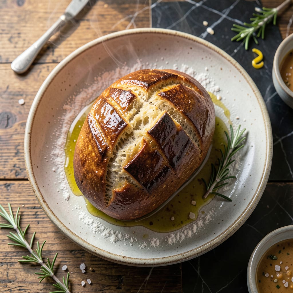 Air Fryer Bread Recipe: Crusty Warmth in Minutes example with annotations