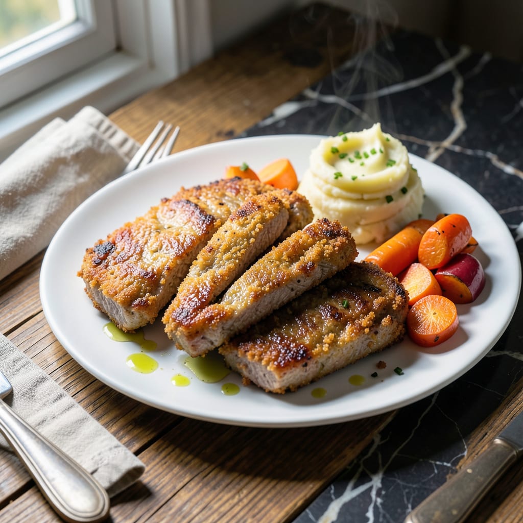Complete Air Fryer Cube Steak Recipe: Crispy Breading With Fork Tender Meat overview image