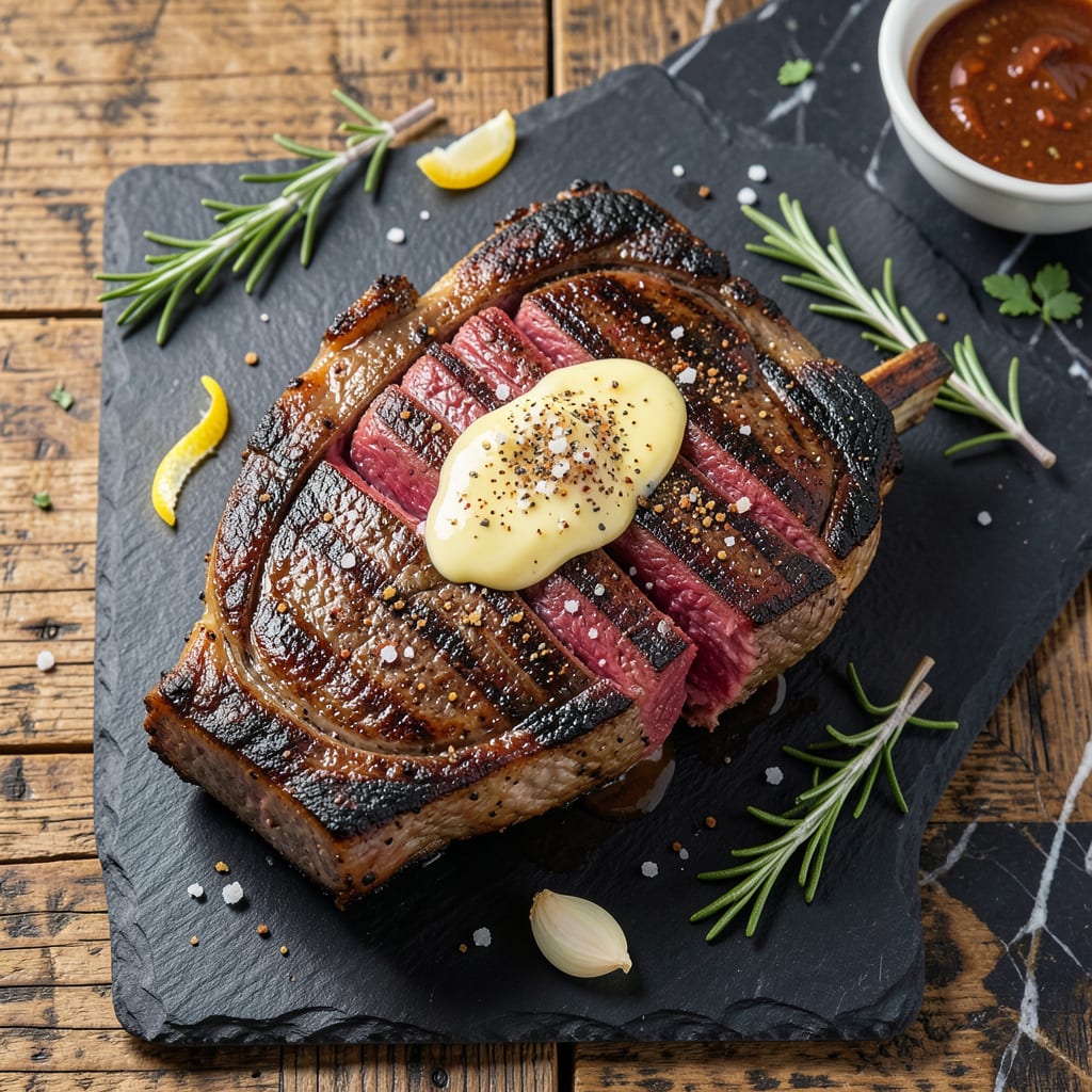 Air Fryer T Bone Steak Recipe: Perfectly Seared With Juicy Centers example with annotations