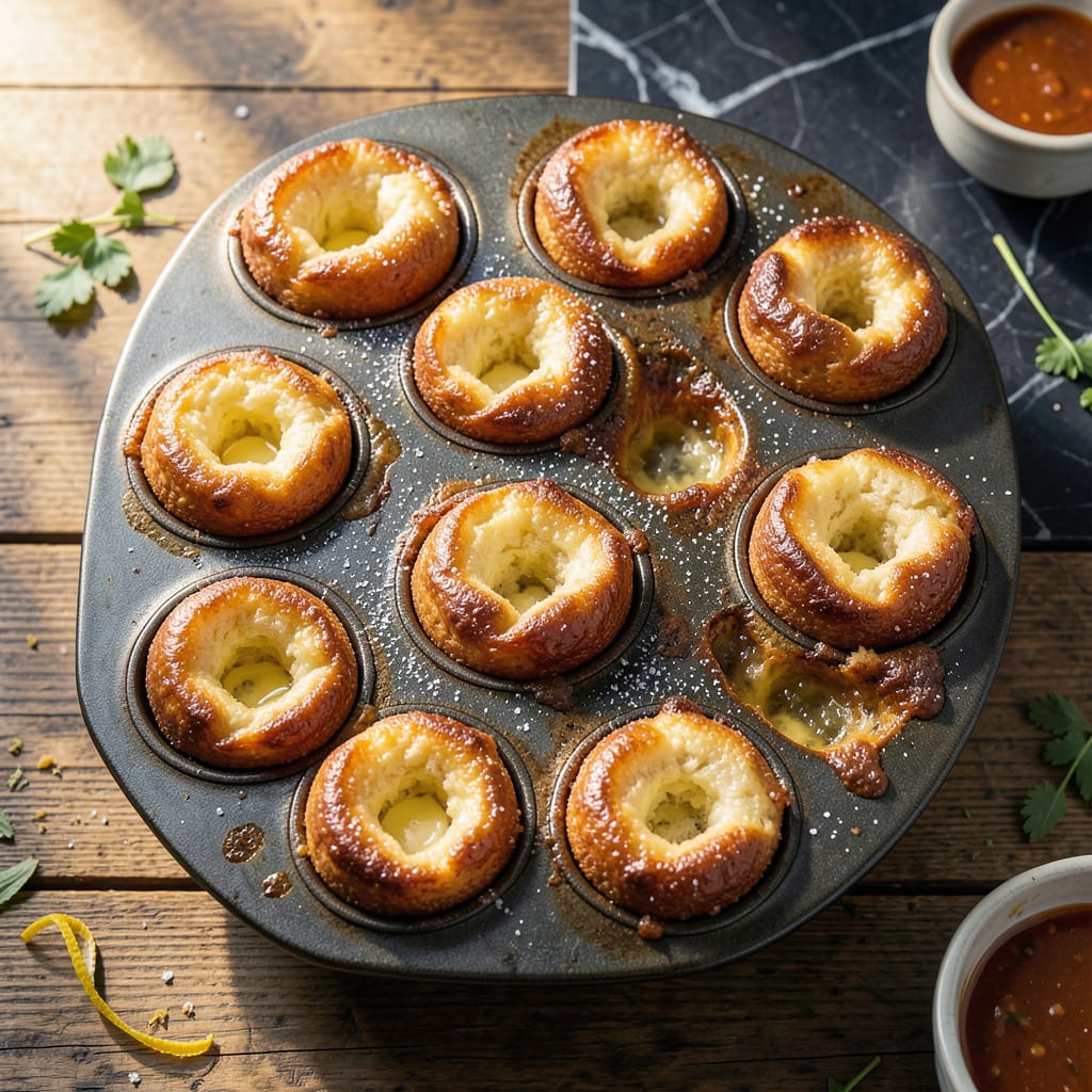 Complete America's Test Kitchen Popover Recipe: Towering Golden Puffs with Hollow Centers overview image