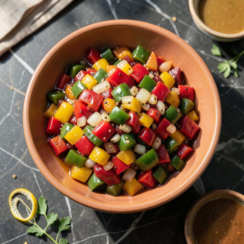 Complete Amish Sweet Pepper Relish Recipe: Tangy Garden Fresh Condiment overview image