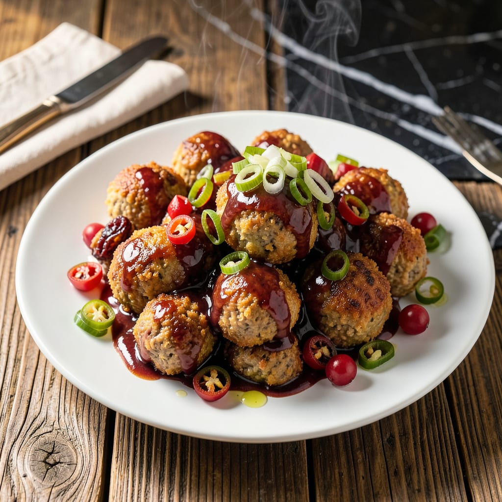 Amylu Cranberry Jalapeno Meatballs Recipe: Sweet Heat Party Bites
