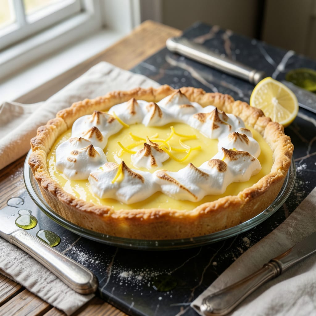 Argo Lemon Meringue Pie Recipe: Zesty Citrus and Cloud Like Topping detailed visual guide